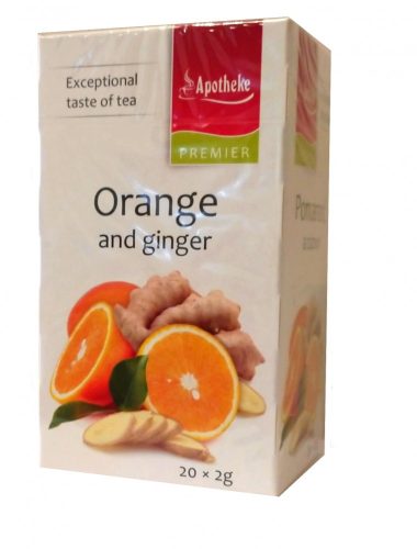 Apotheke - Narancs és Gyömbér Tea, 20 filter - Premier Selection