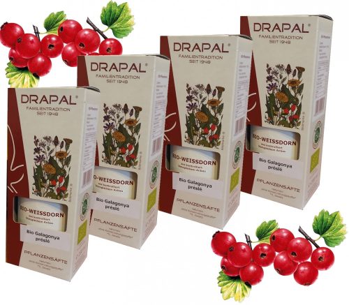 Drapal - Bio Galagonya Préslé csomag, 4*200ml