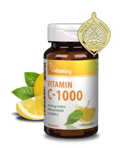 Vitaking C-Vitamin 1000mg Bioflavonoidokkal 90db tabletta